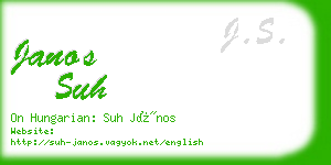 janos suh business card